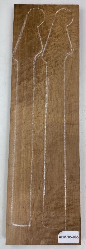 Neck Bird's Eye Maple "Caramel" 720x208x25mm "2 in 1" Unique Piece #065